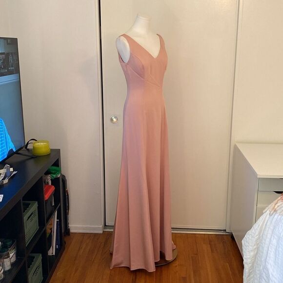 Narianna Blush Pink Sleeveless Full Length Gown Size XS - Picture 5 of 12